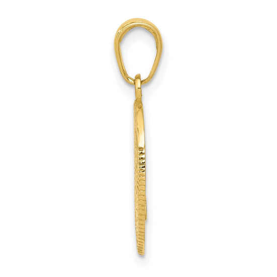 14k POLICE OFFICER Badge Pendant