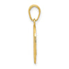 14k POLICE OFFICER Badge Pendant