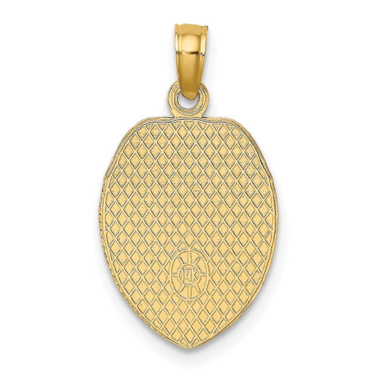 14k POLICE OFFICER Badge Pendant