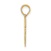 14k Polished Flat-Backed Dental Charm