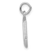 14K White Gold Polished Musical Notes Charm