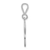 10k White Gold Large Filigree Script Initial P Pendant