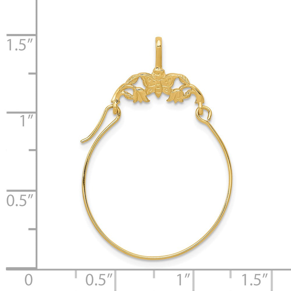 Gold Butterfly Charm Holder