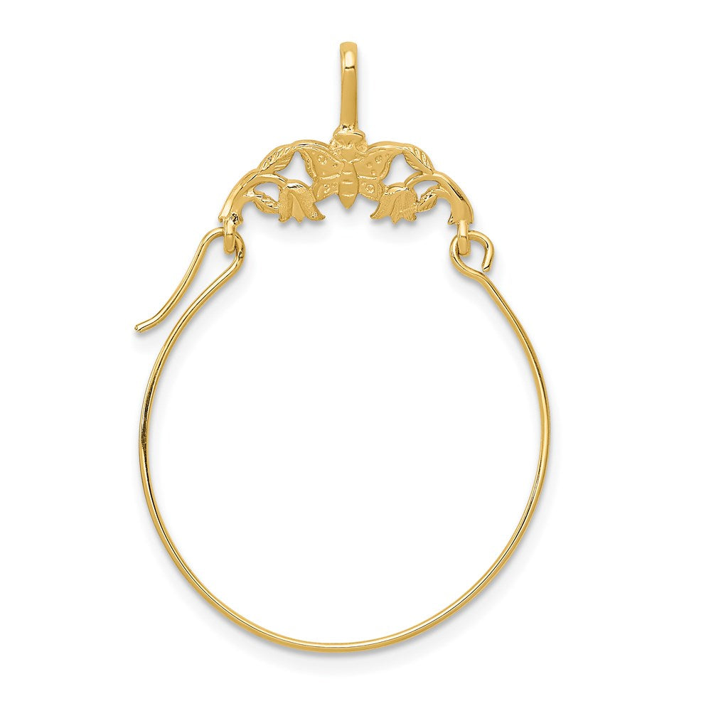 Gold Butterfly Charm Holder