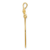 14k Polished Floral Charm Holder Pendant