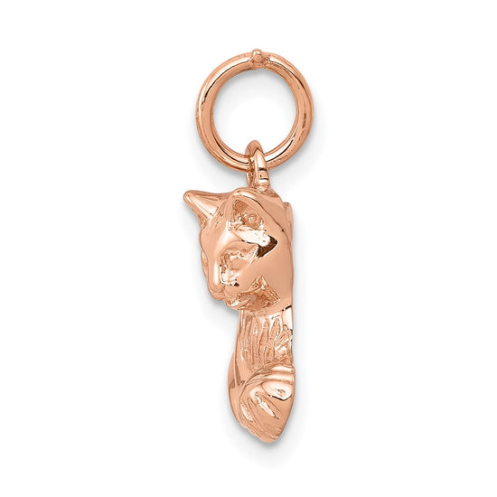 Gold Polished Cat Pendants