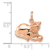 Gold Polished Cat Pendants