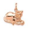 Gold Polished Cat Pendants