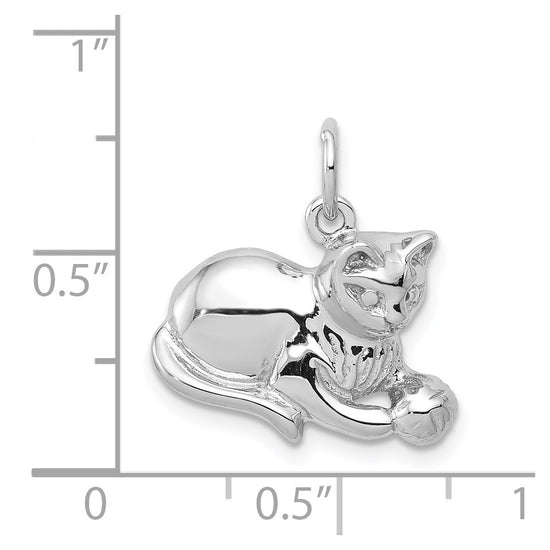 Gold Polished Cat Pendants