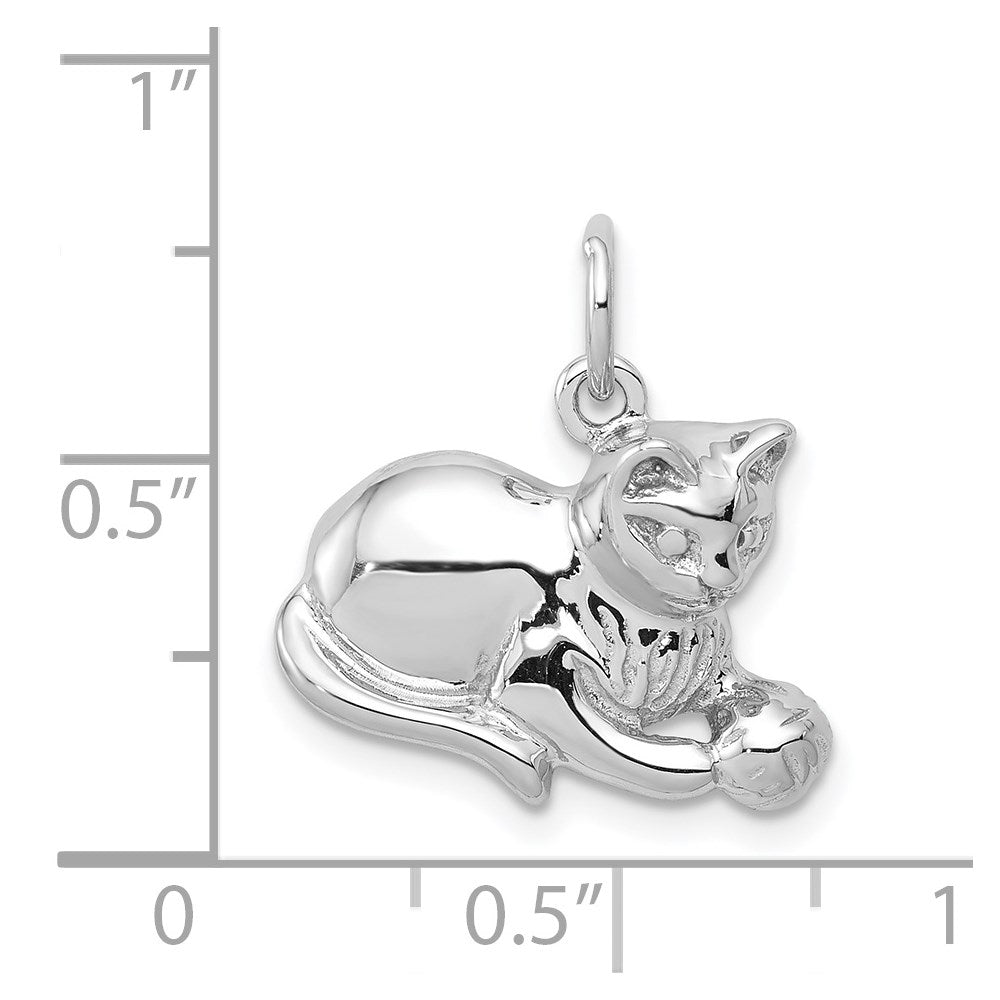 Gold Polished Cat Pendants