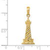 Gold Polished Lighthouse Pendants