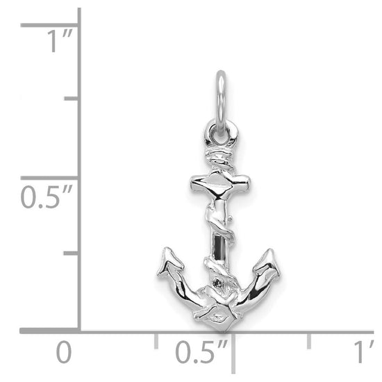 Gold Polished Anchor Pendants