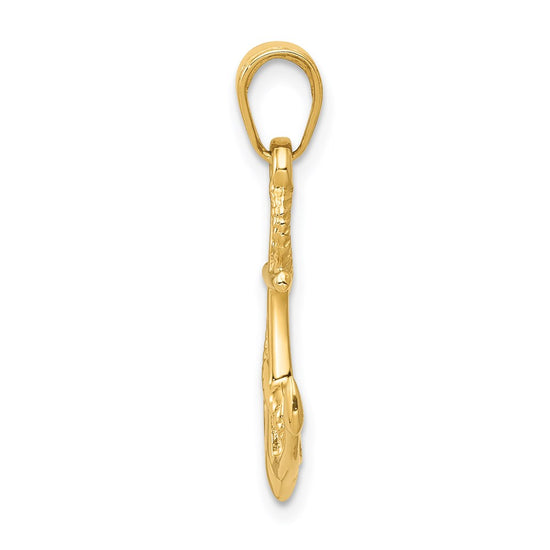 Gold Polished Anchor Pendants