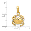 Gold Polished Crab Pendants
