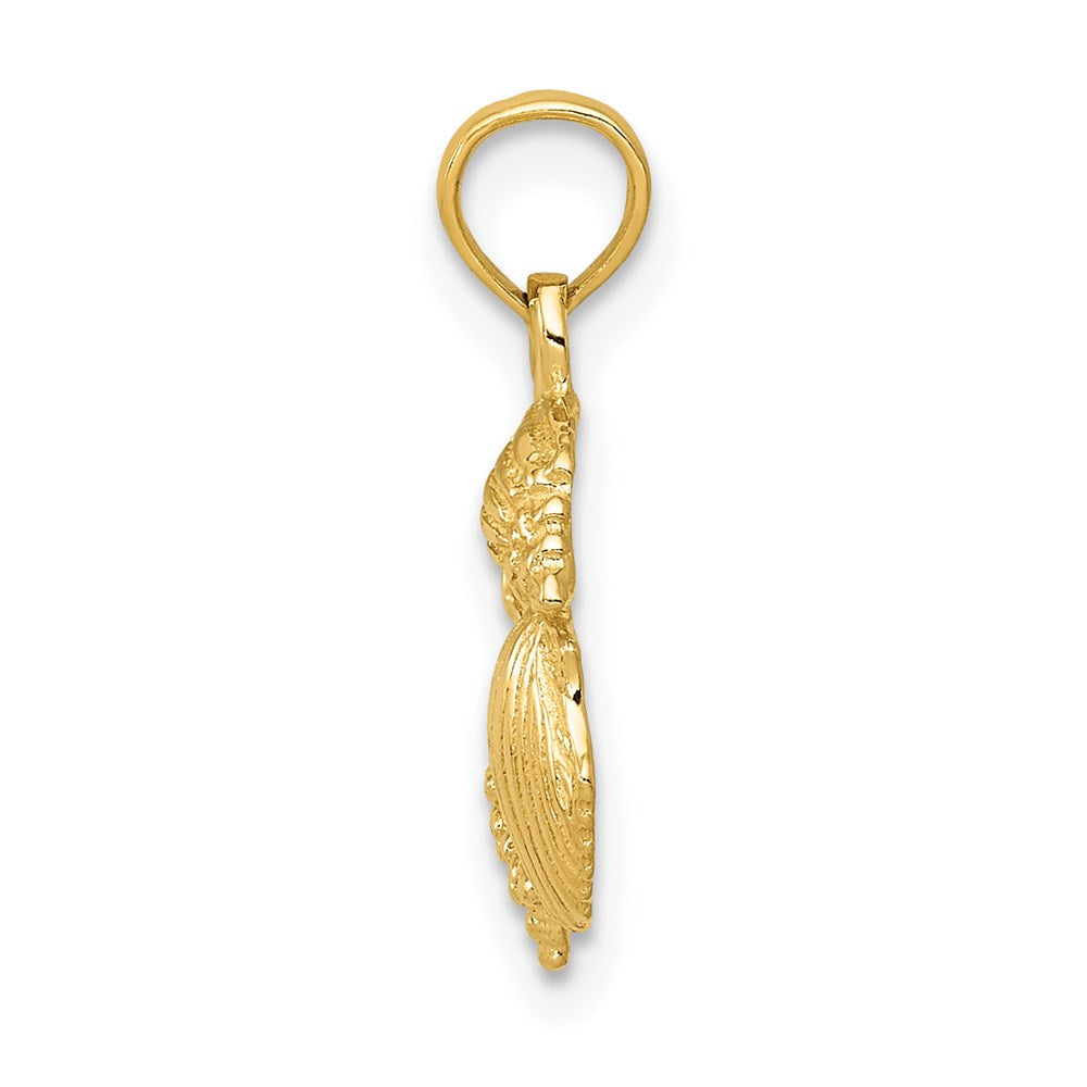Gold Polished Sea Shell Pendants