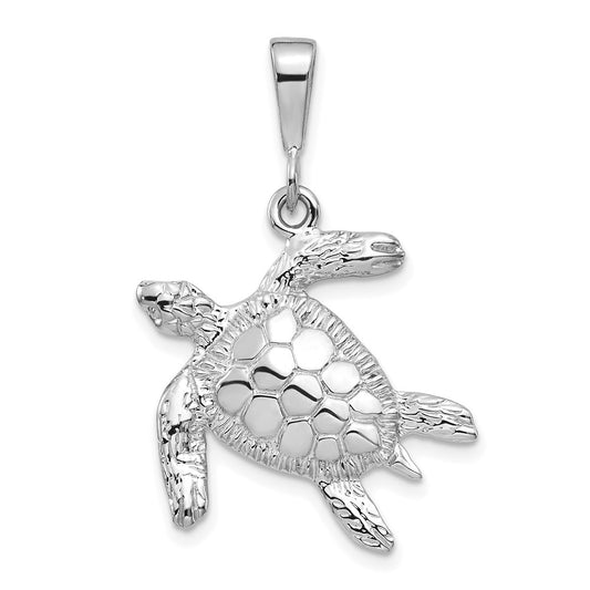 Gold Polished Turtle Pendants