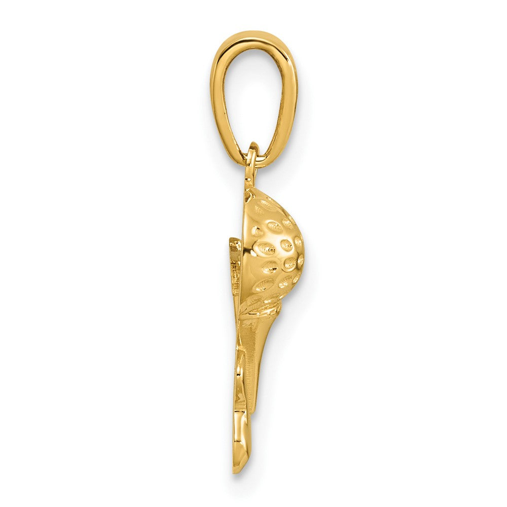 Gold Polished Golf Pendants