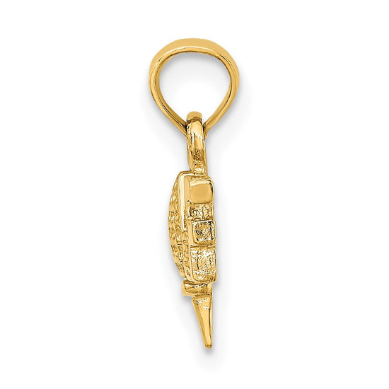 Gold Polished Golf Pendants