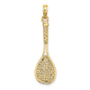 Gold Polished Tennis Pendants