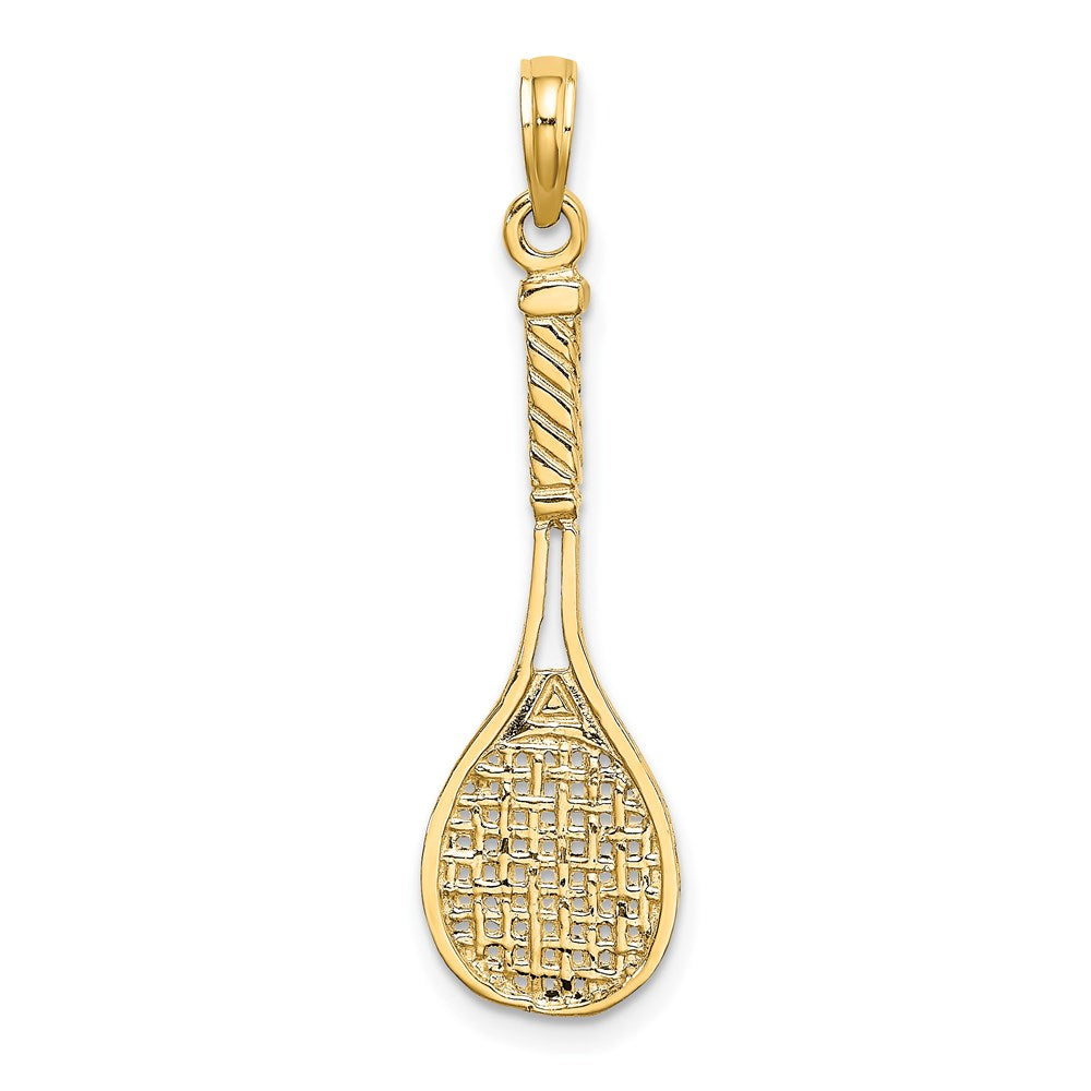 Gold Polished Tennis Pendants