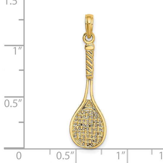 Gold Polished Tennis Pendants