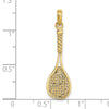 Gold Polished Tennis Pendants