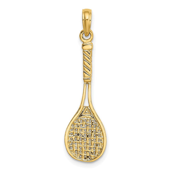 Gold Polished Tennis Pendants