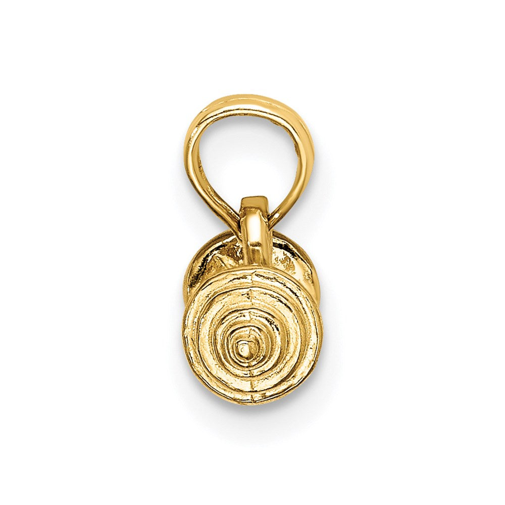 Gold Polished Barbell Pendants