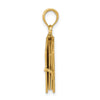 14K 3-D Bible with Lord's Prayer and Moveable Pages Pendant
