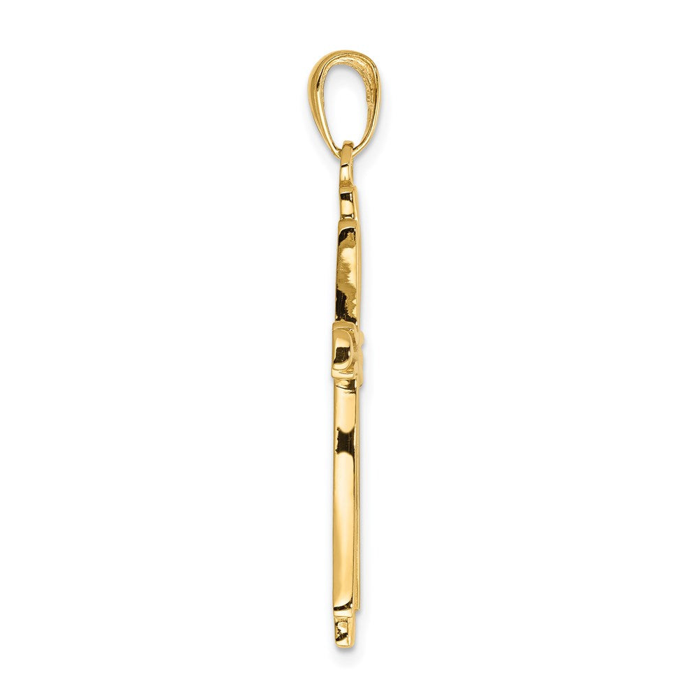 Gold Latin Cross Pendant