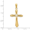 Gold Latin Cross Pendant