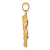 14k Two-Tone Cat with Heart Charm