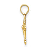 14k Tiny Budded Cross Charm