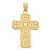 14k Cross Pendant with Serenity Prayer on Back