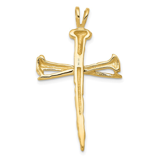 Gold Holy Matrimony Cross Pendant