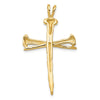 Gold Holy Matrimony Cross Pendant