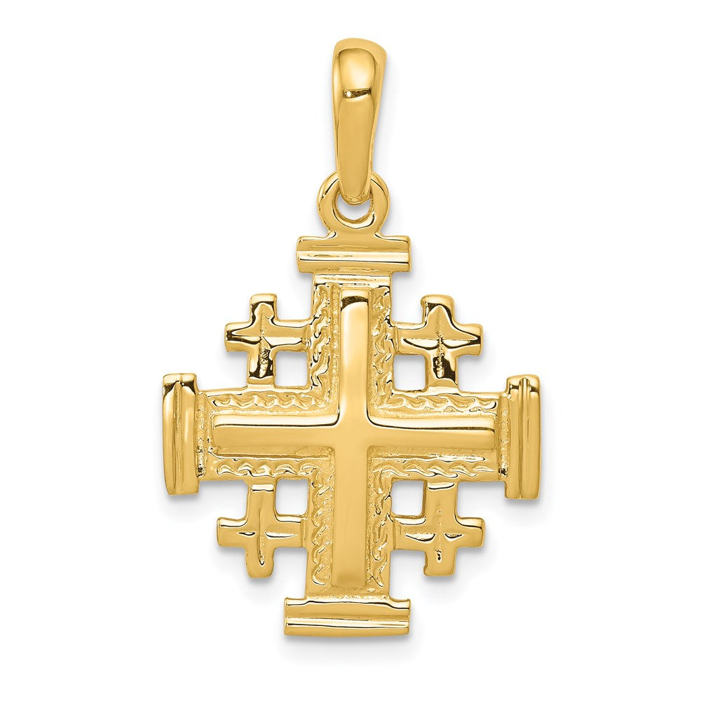 Gold Jerusalem Cross Pendant