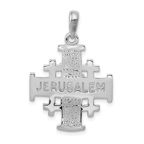 Gold Jerusalem Cross Pendant