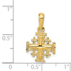 Gold Jerusalem Cross Pendant