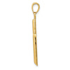 Gold Hollow Latin Cross Pendant