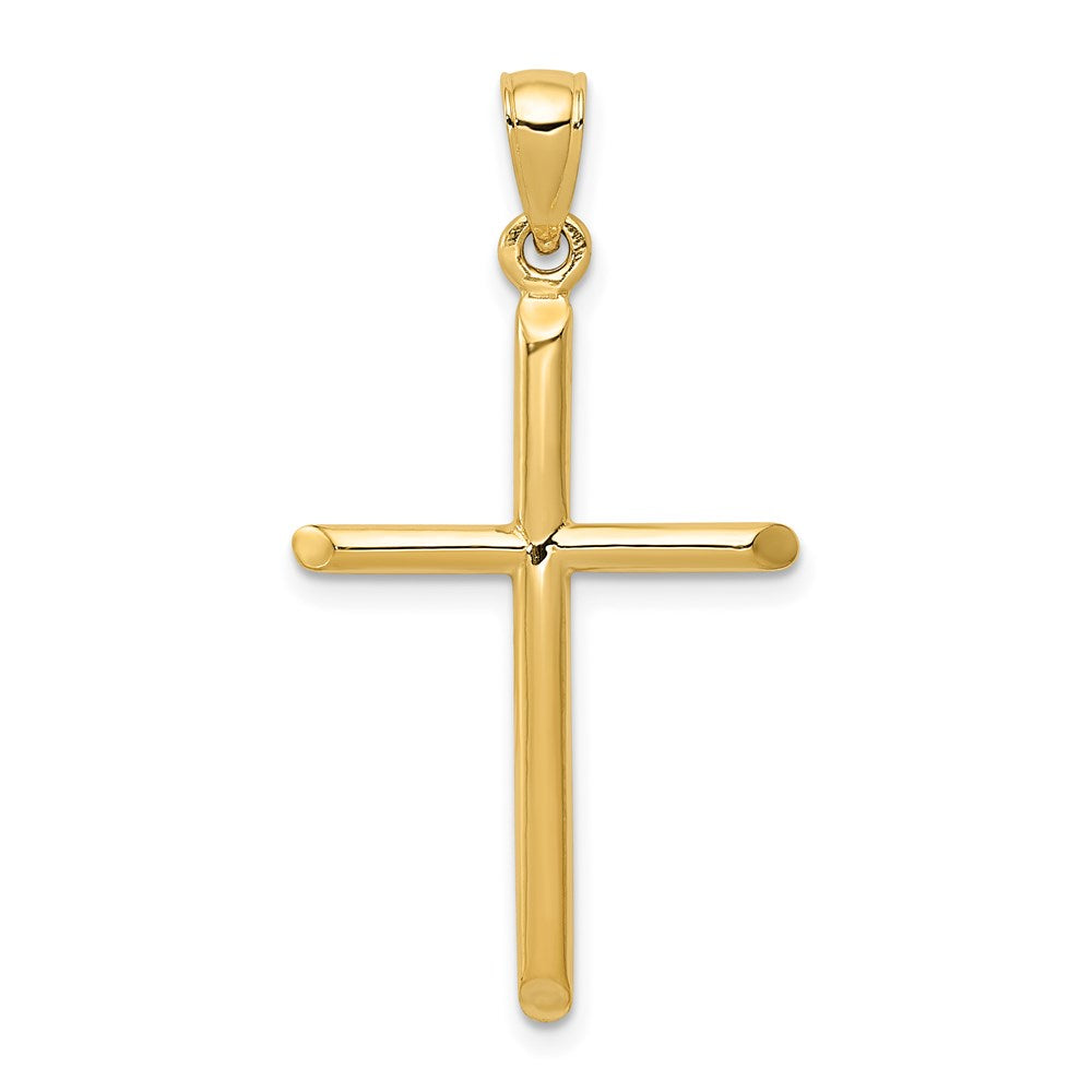 Gold Hollow Latin Cross Pendant