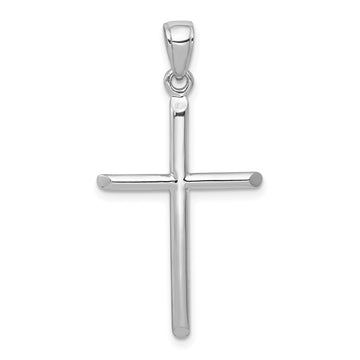 Gold Hollow Latin Cross Pendant