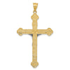 14k Two-tone INRI Crucifix Pendant