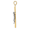 14k Two-tone Crucifix Pendant