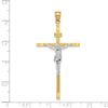 14k Two-tone Crucifix Pendant