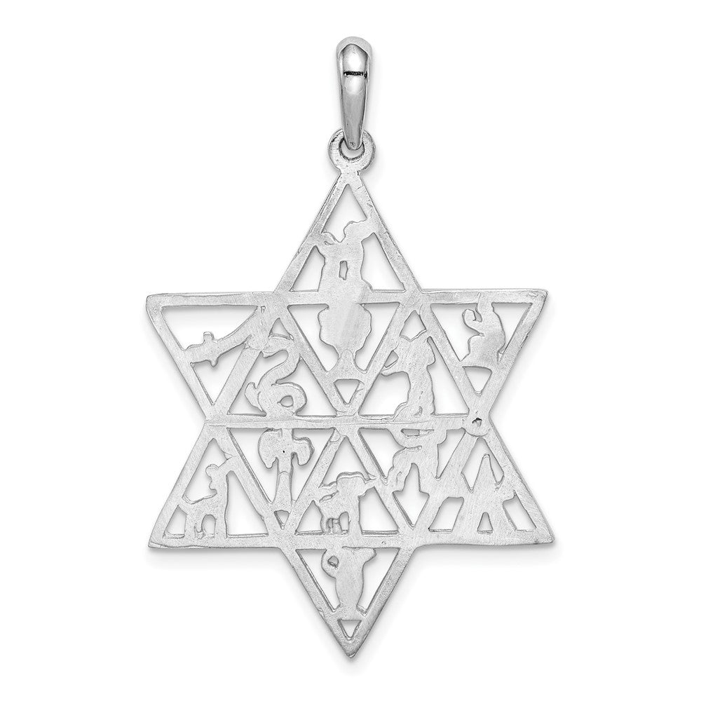 Gold Twelve Tribes Star of David Pendants