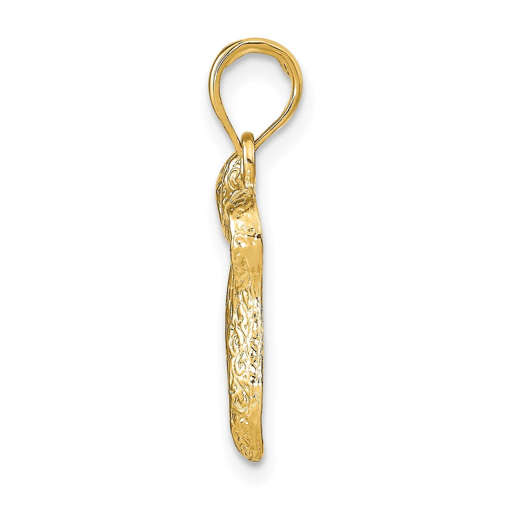 Gold Textured Chai Pendants