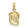 14k Girl Head Charm