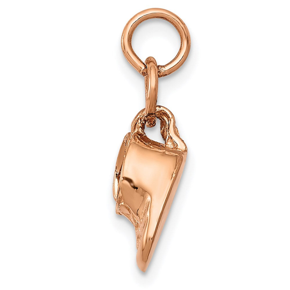 Gold 3D Movable Baby Shoe Charm
