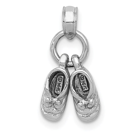 Gold 3D Movable Baby Shoes Charm